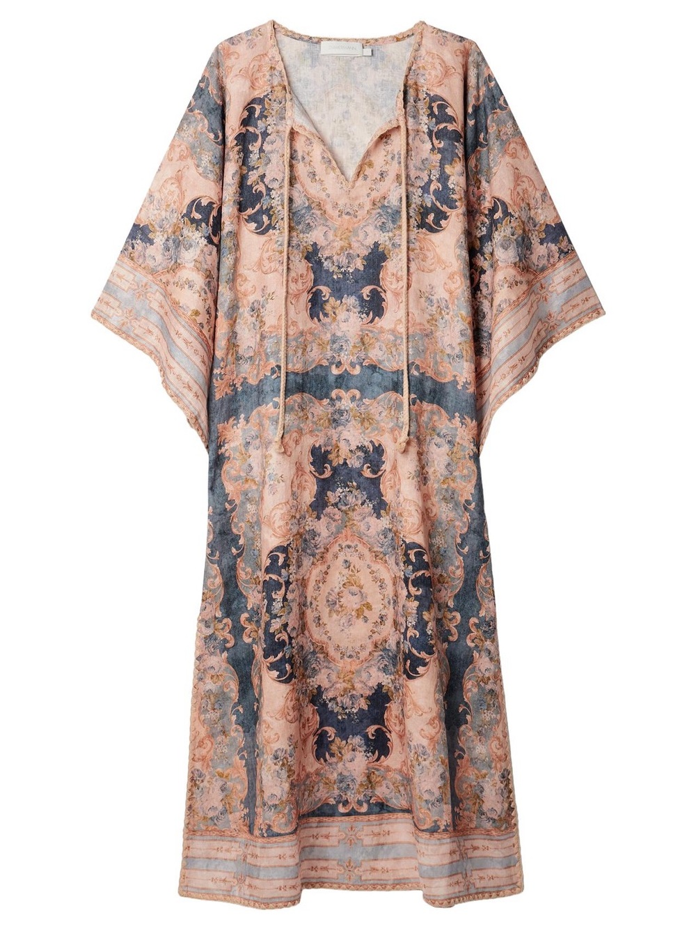 Zimmermann August Kaftan Midi Dress in Linen